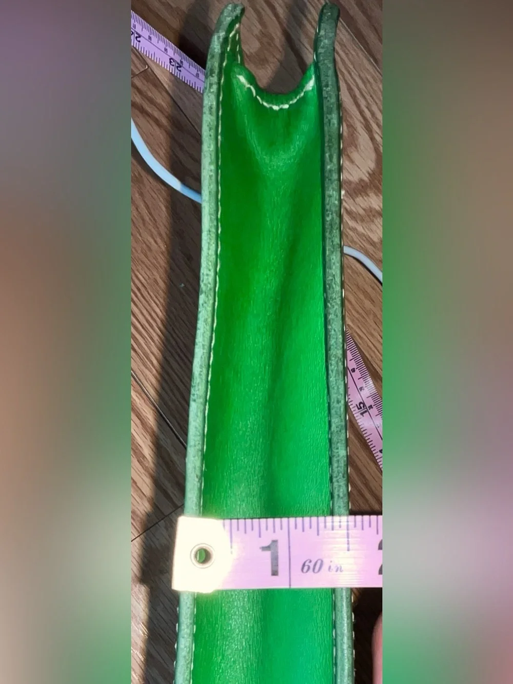 kate spade Emerald Green Leather Pouch Wallet wristlet strap - Picture 11 of 16